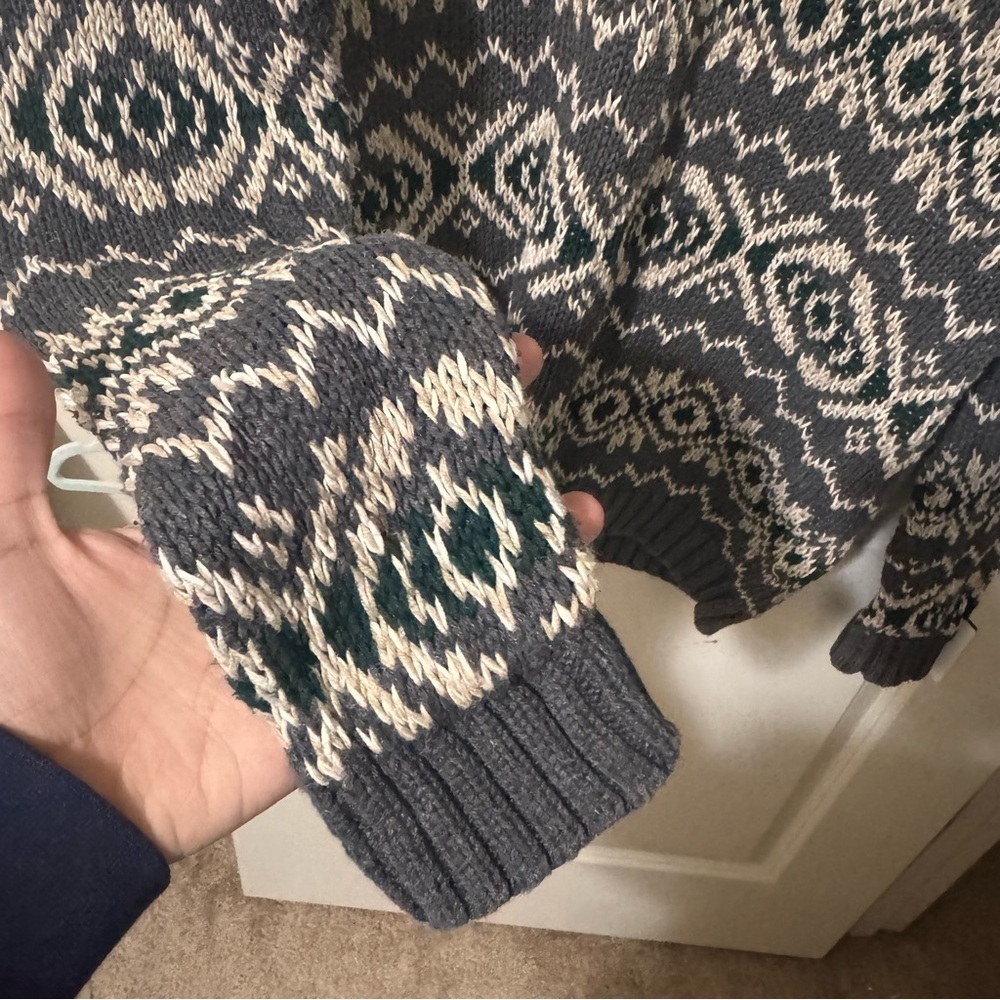 Y2K Abercrombie & Fitch vintage “the big sweater”Crewneck Sweater L / Hong Kong - Picture 6 of 10
